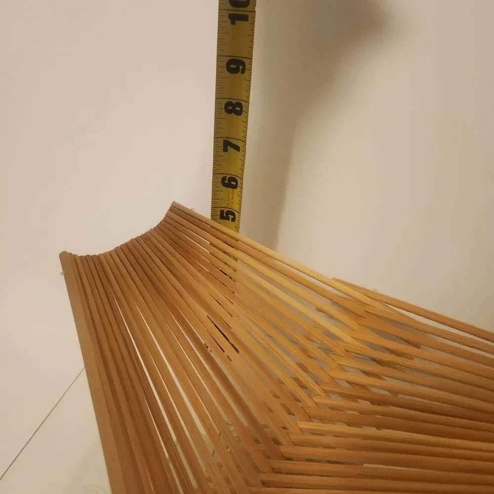 Wooden Bamboo Folding Basket 10x5